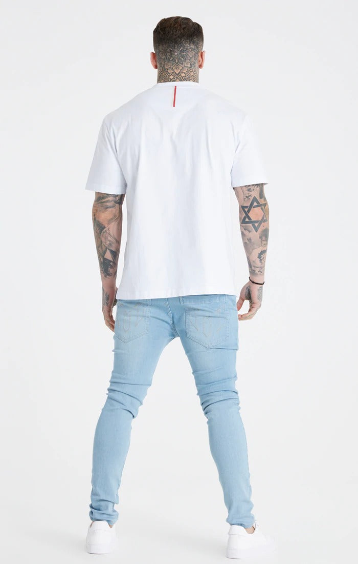 Messi X Siksilk T-shirt Oversize Avec Logo - Blanc rr store online