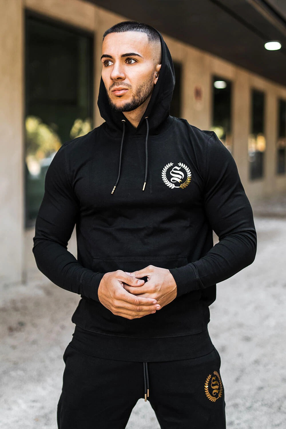 Sweat à Capuche Crest Lounge Noir Sinners Attire RR Store Online