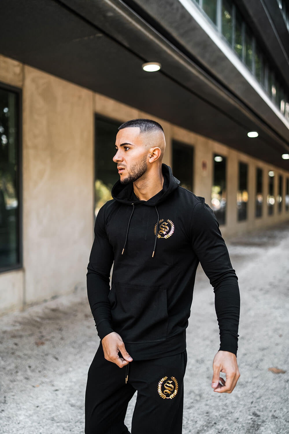 Sweat à Capuche Crest Lounge Noir Sinners Attire RR Store Online