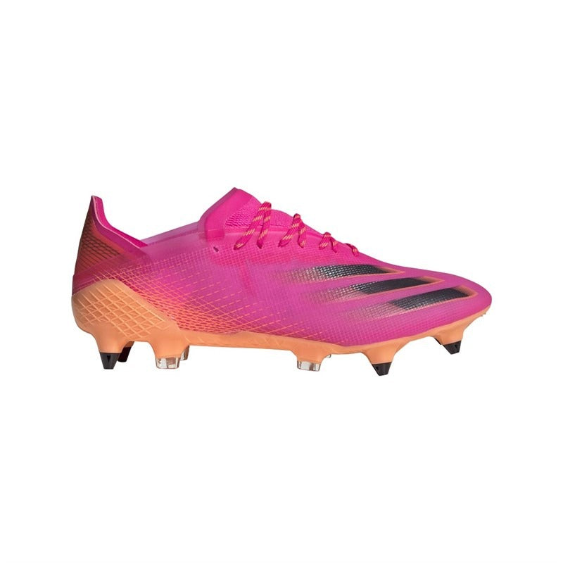 Crampons de football Adidas modèle Ghosted.1 SG Soft Ground couleur rose RR Store Online