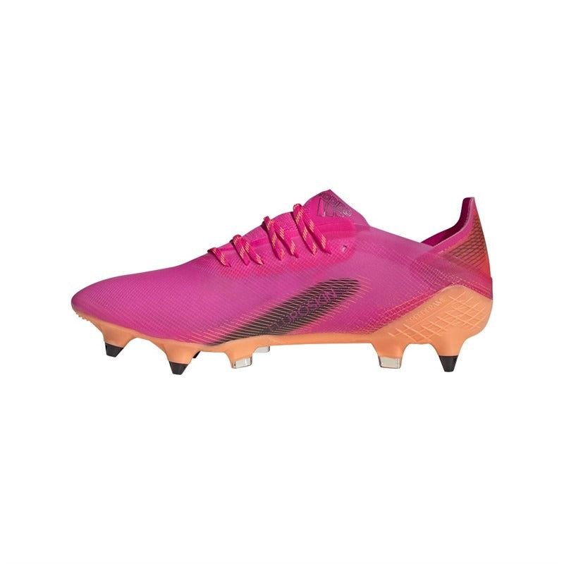 Crampons de football Adidas modèle Ghosted.1 SG Soft Ground couleur rose RR Store Online