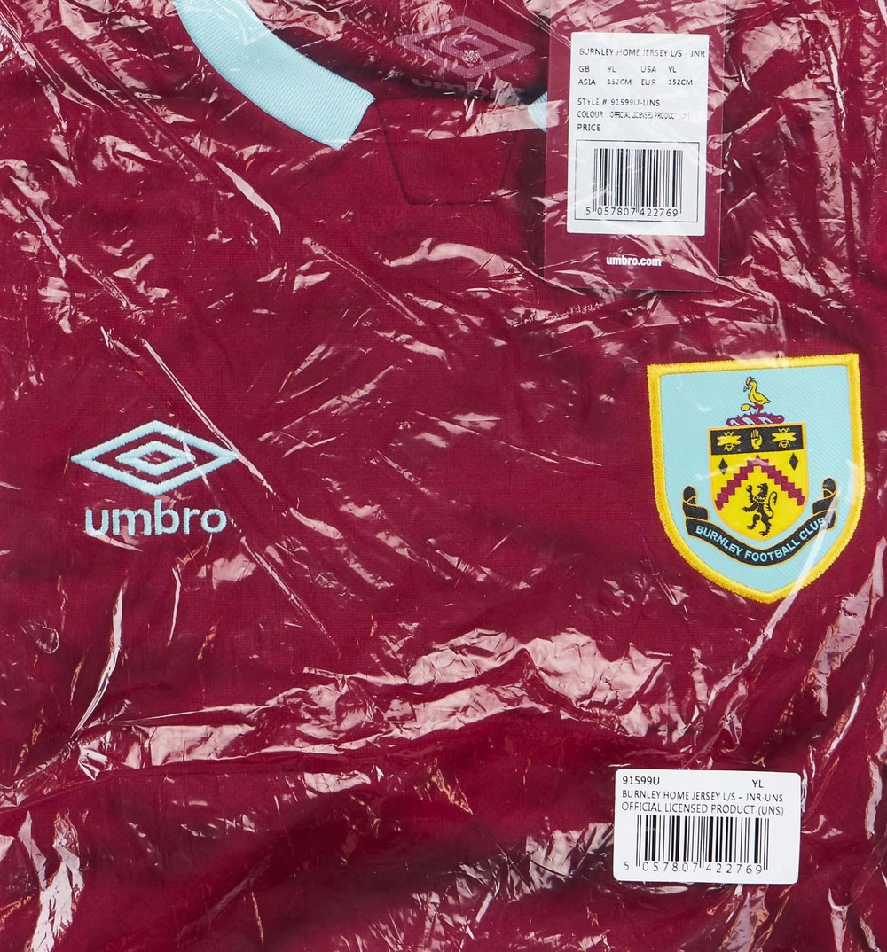 Maillot Domicile Manches Longues Burnley 2019-20 Enfants rr store online