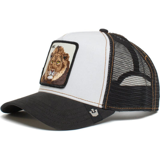 Casquette trucker blanche et noire lion king goorin bros RR Store online