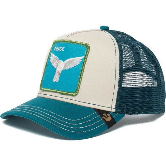 Casquette Trucker Peace Bleue