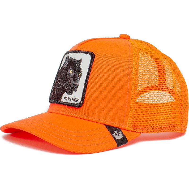 Casquette Orange Panthère Black