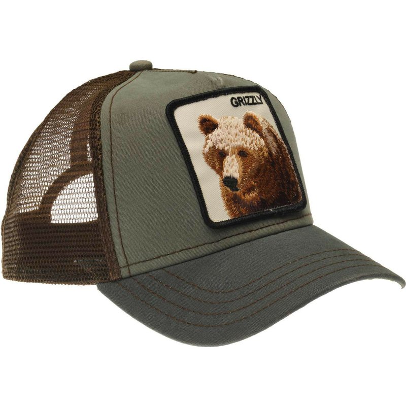 Casquette Trucker Grizzly Verte