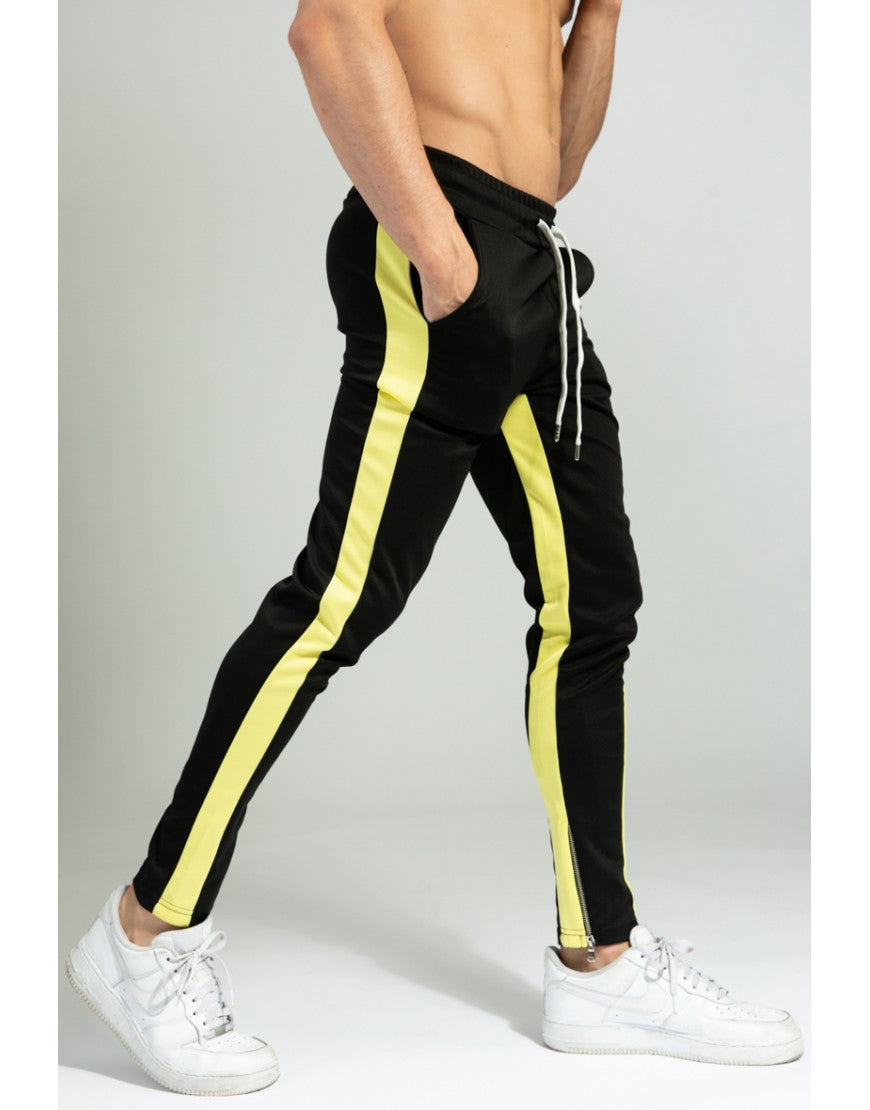 Pantalon Jogging A Bandes Jaune