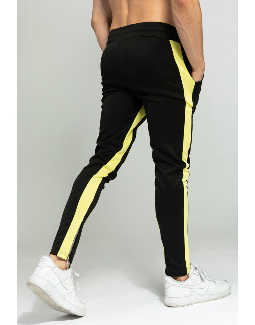 Pantalon Jogging A Bandes Jaune