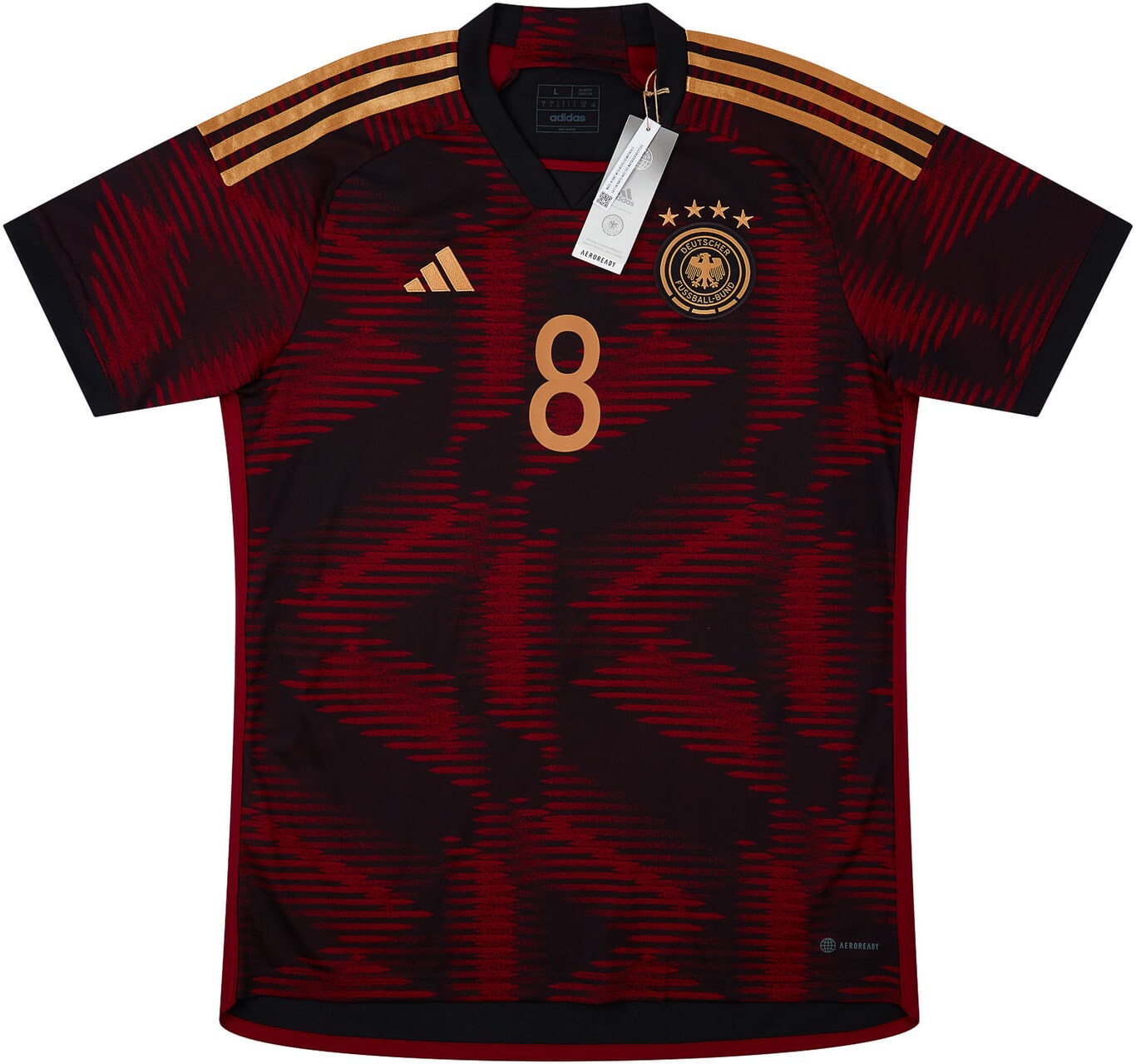 Maillot extérieur Allemagne Adidas saison 2022-23 flocage Goretzka #8 - NEUF RR Store Online