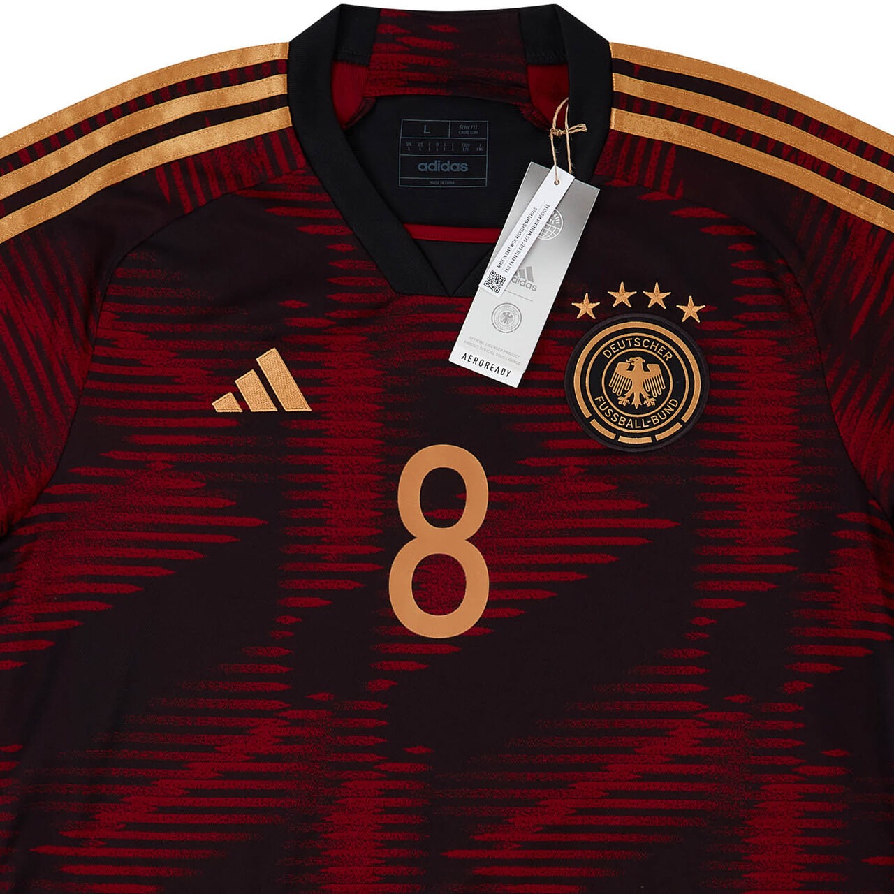 Maillot extérieur Allemagne Adidas saison 2022-23 flocage Goretzka #8 - NEUF RR Store Online